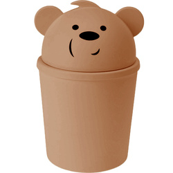 Kisméretű mackó alakú szemeteskuka gyerekszobába, 1,5 l