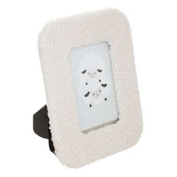 Bárány bouclé fényképkeret, 22,5 x 17,5 cm