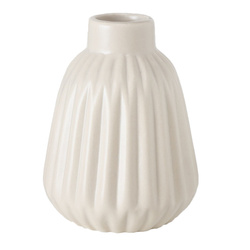 Csíkos váza, ESKO, bézs