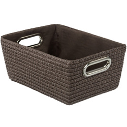 CHROMO BROWN tároló kosár, kiegészítők tárolója, WENKO
