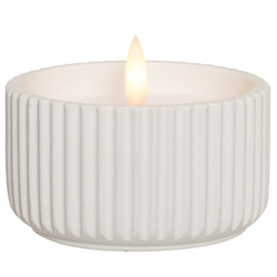 LED viaszgyertya 3D lánggal, Ø 10 cm, 2. minta