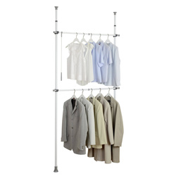 HERKULES BASIC WENKO ruhafogas állvány, teleszkópos rudak a gardróbhoz 2 szinten