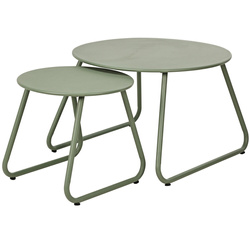 Fém dohányzóasztal készlet, Ø 40 cm, Ø 60 cm