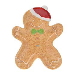 Karácsonyi edény mézeskalács formájában, 22 x 19 cm, COOKIE