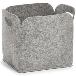Filc tároló, kosár, 30x24x30 cm, ZELLER