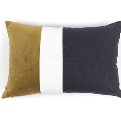 Csíkos dekoratív párna, pamut, 40 x 60 cm