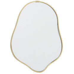 CATTLEYA arany keretben lévő tükör, szabálytalan forma, 32 x 25 cm