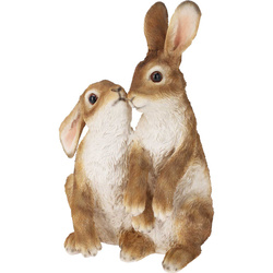 Kedves nyuszik kerti figura, 18 x 14 x 28 cm