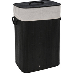 Bambusz szennyestartó fedéllel