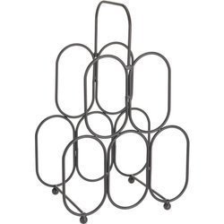 Fém borállvány, 5 palack számára