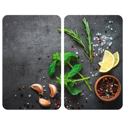 HERBS üveg védőlapok a tűzhelyhez - 2 db, WENKO
