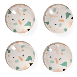 Díszmágnes készlet, 4 darab, Ø 2,5 cm