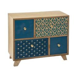 Mini komód PEACOCK, 4 fiók, 30x13x26 cm
