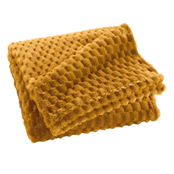 Frosty flanel takaró 125 x 150 cm, okker