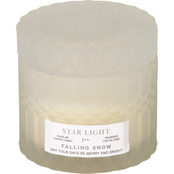 Elegáns illatgyertya üvegben, 9 cm