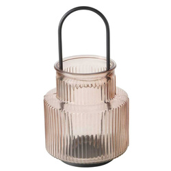 Üveglámpás bordázott üvegből RIFFA, Ø 12,9 cm