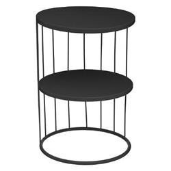 KOBU dohányzóasztal, 2 szintes, Ø 36 cm