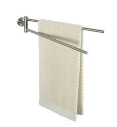 BOSIO MATT dupla törölközőtartó, akasztó - rozsdamentes acél, WENKO