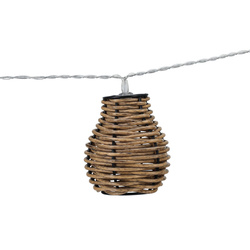 Rattan lámpásos fényfüzér
