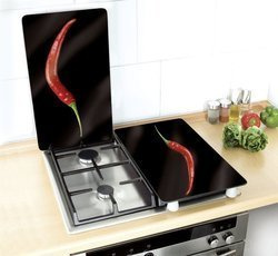 Védőlapok a tűzhelyhez, HOT CHILI – 2 darab, WENKO, csípős paprika