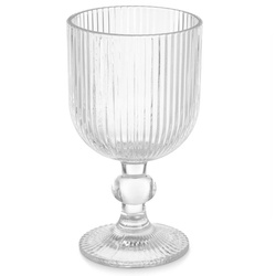 Borospohár, dombornyomott üveg, 260 ml