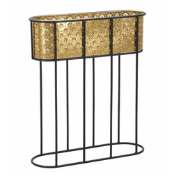 Cserép védő a állványon, fém korona, magasság 70 cm