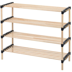 Fából készült cipőtartó, fenyő.