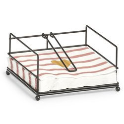 Fém szalvétatartó, 17 x 17 x 9 cm, ZELLER