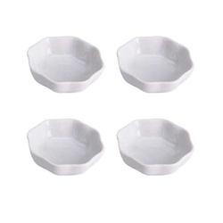 Porcelán uzsonnás tálak, 4 db.