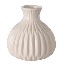 Csíkos váza, ESKO, bézs