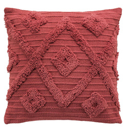 Boho ZELIE dekoratív párnahuzat, pamut, 40 x 40 cm