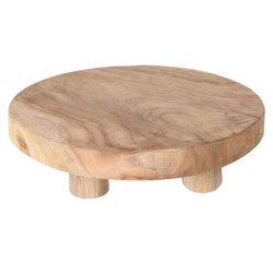 Fából készült virágtartó alátét, kerek, Ø 30 cm