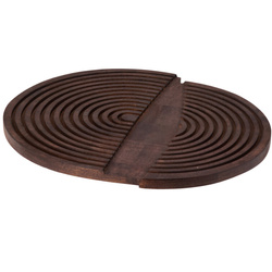 Mangófa vágódeszka, kerek, 49 x 33 cm, 2. minta