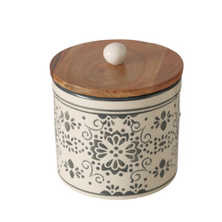 Díszes kerámia üveg KINA, Ø 12 cm