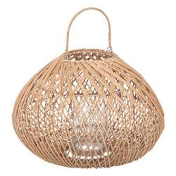 Lour kerti pavilon lámpás, rattan, magassága 36 cm