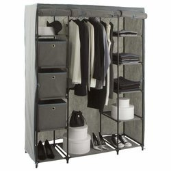 Textil szekrény, 11 polc + 3 belső tárolóedény