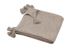 SANCHEZ pamut takaró bojtokkal, 125 x 150 cm