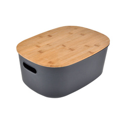 Műanyag doboz bambusz fedéllel, 3,5l