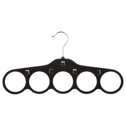 Bársonyos sál- és övakasztó, 5 rekesszel