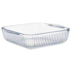 Egy személyes sütőedény, bordázott üveg