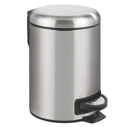 LEMEN rozsdamentes acél szemetes, Easy Close, 3 l, WENKO, ezüst