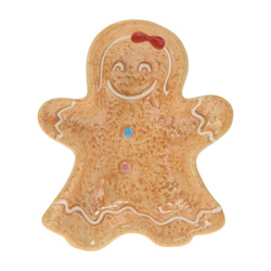 Karácsonyi edény mézeskalács formájában, 15 x 12,5 cm, COOKIE