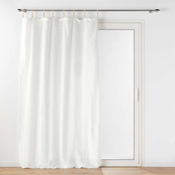 BELANI lenvászon függöny jutakampókkal, 140 x 240 cm