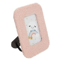 Bárány bouclé fényképkeret, 22,5 x 17,5 cm