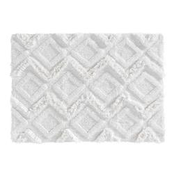 IKATIS boho fürdőszobai szőnyeg, vastag szövésű pamut, 50 x 80 cm
