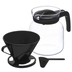 Üvegkancsó túlfolyószűrővel és fedéllel, 1,2 l