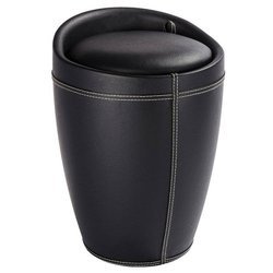 CANDY BLACK puff - mosószék, 2 az 1-ben, WENKO, fekete