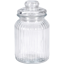 Bordázott tégely szorosan záródó fedéllel, 750 ml