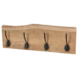 Fali akasztó, 4 fém kampóval, 50 cm