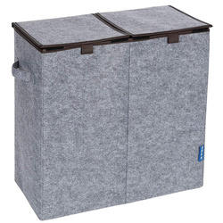 Duo filc szennyestartó, 2 rekesz, 82 L, WENKO, barna